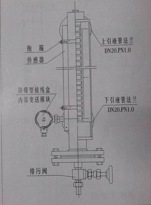 捆绑式干簧管磁翻板液位计的解释